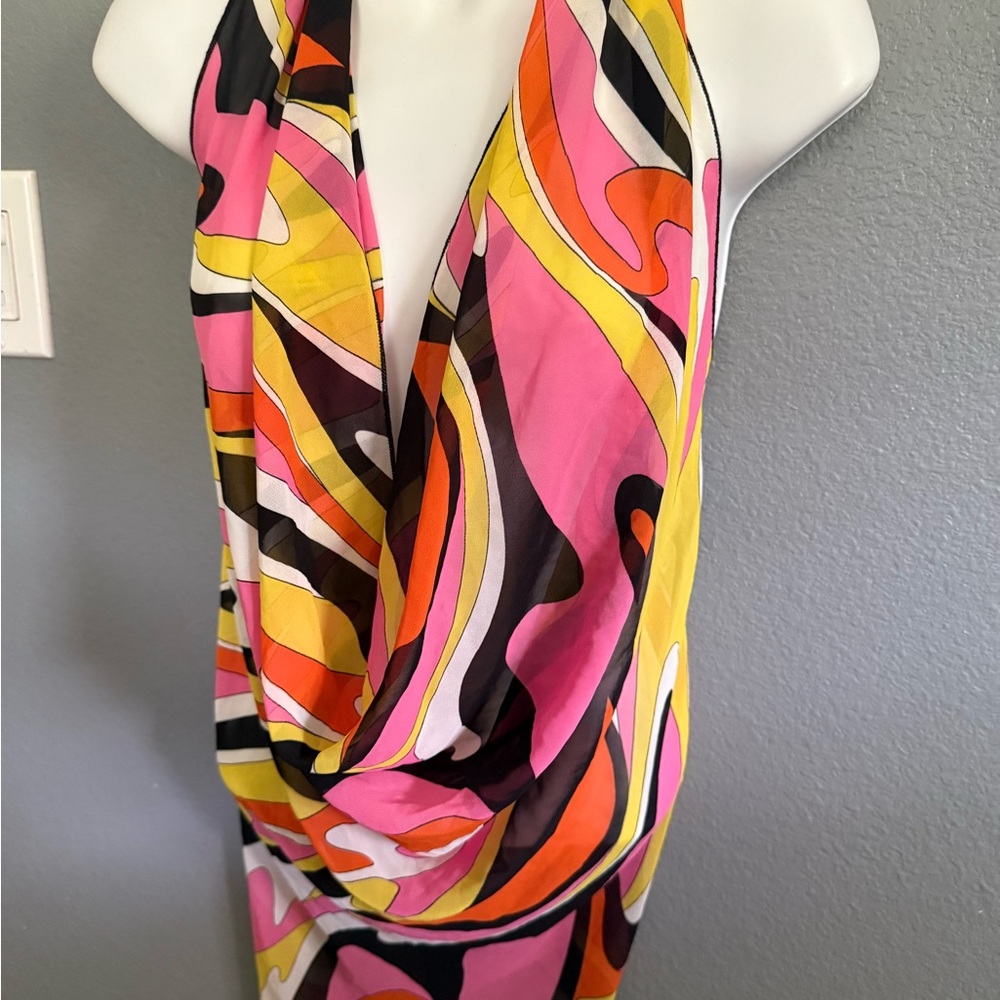 Colorful Halter Dress by Tocin USA